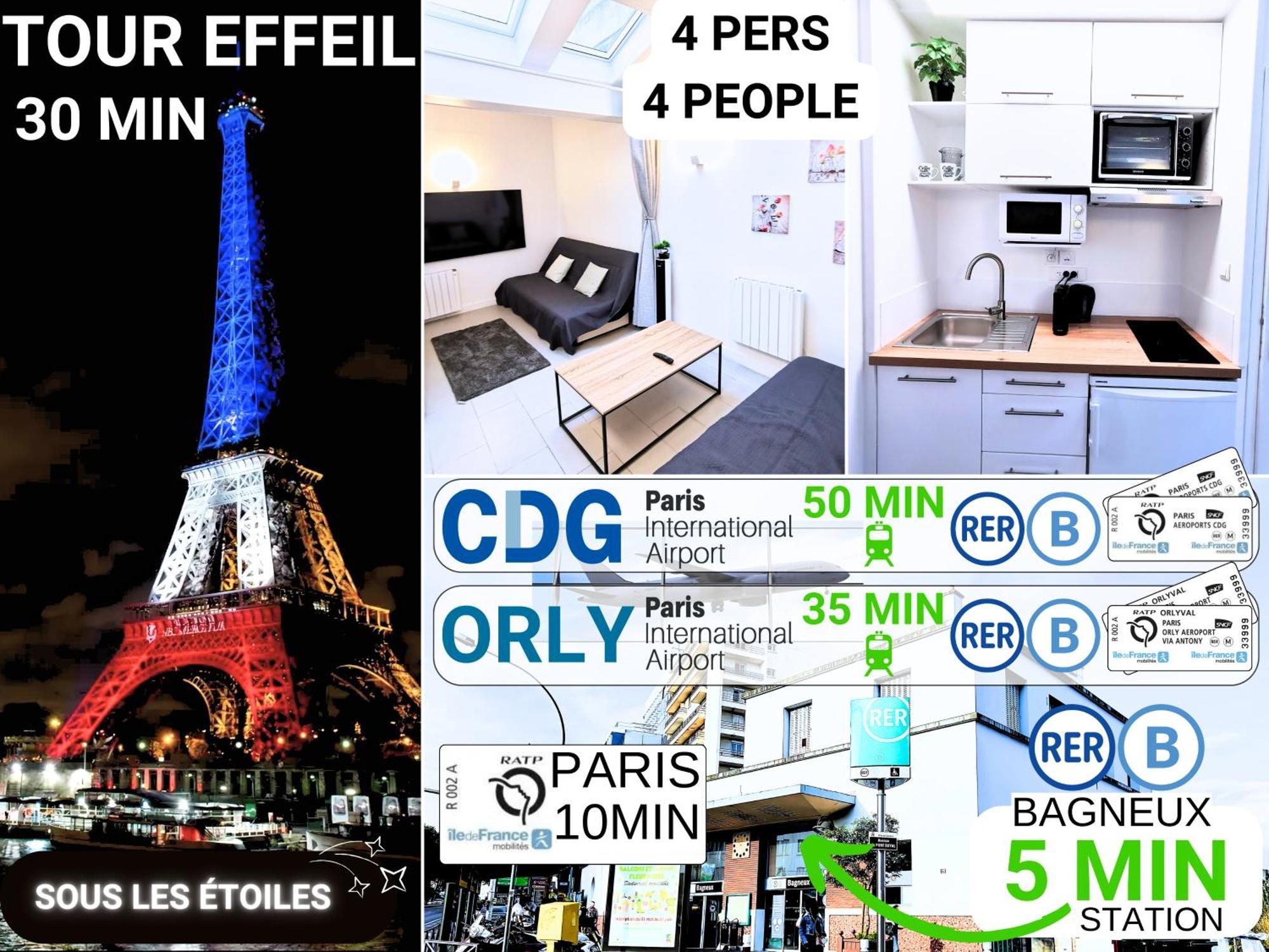 Bagneux Paris Rer B Confort Netflix Cachan Exterior foto